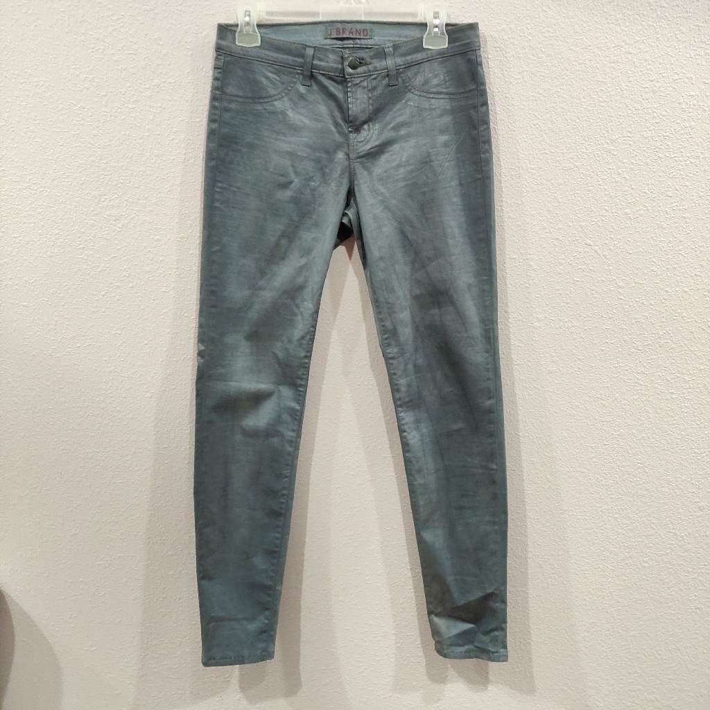 J Brand 901 Grey Coated Jeggings Sz28